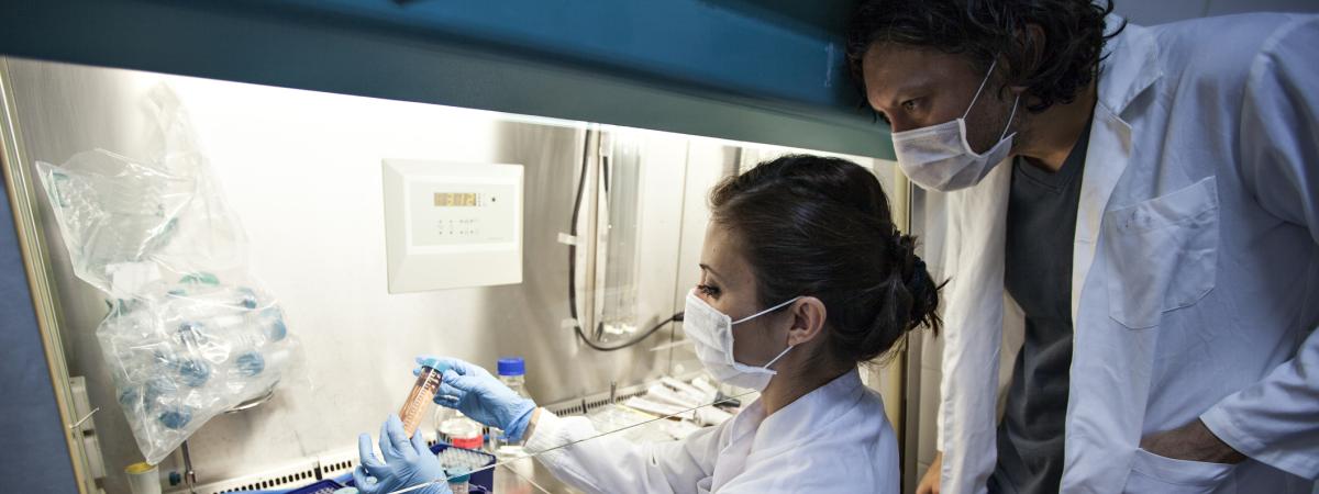Female researcher working in Lab