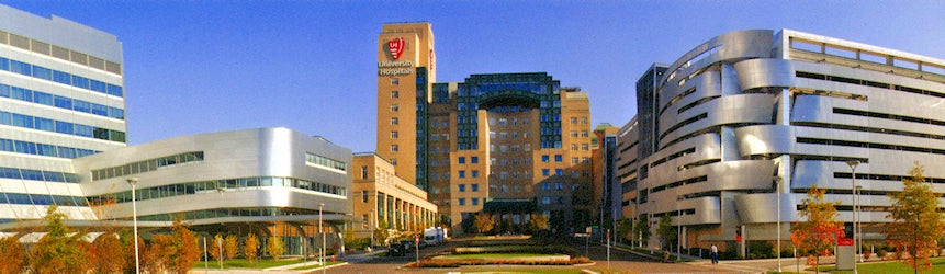 The outside of University Hospitals in Cleveland Ohio