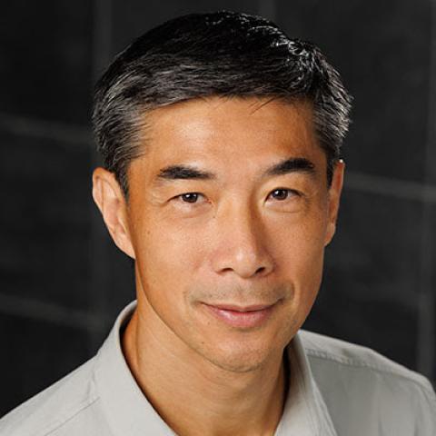 Man with short dark hair