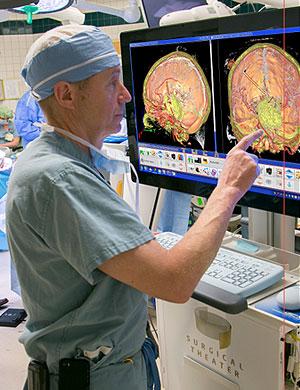 Surgeon using technology