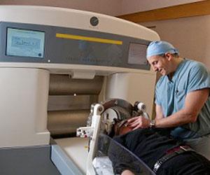 Surgeon using Gamma Knife