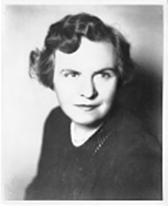 A black and white portrait of Helen Hunscher, program founder