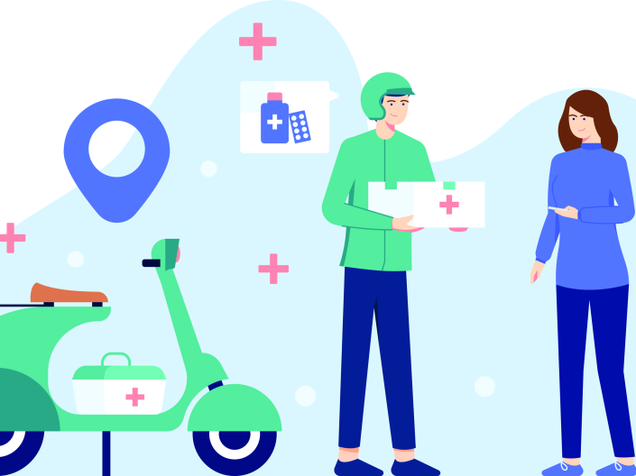 delivery handoff illustration