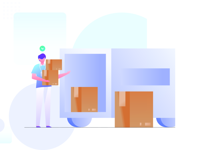 delivery of boxes