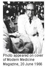 Image of Dr.Hudson on the cover of modern medicine.