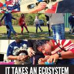Cover photo of book, "It Takes an Ecosystem"