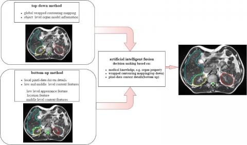 X rays of the brain showing different methods