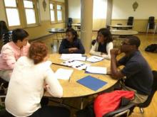 Case Western Reserve University medical students guide CSSM seniors through the process of writing their college essays.