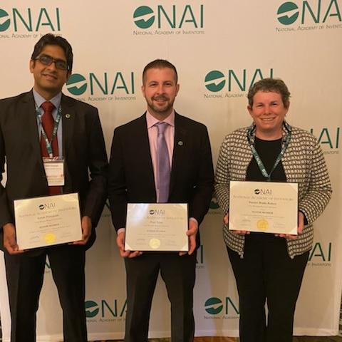 Faculty receiving award at the NAI 
