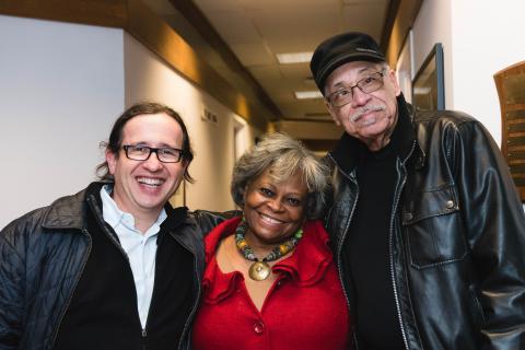 CWRU Society Deans Dr. Steve Ricanati, Dr. Margaret Larkins-Pettigrew, and Dr. Robert Haynie