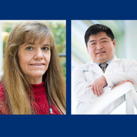 Side by side images of Kim Anderson-Erisman and Timothy Chan