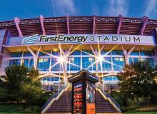 Front-facing view of First Energy Stadium