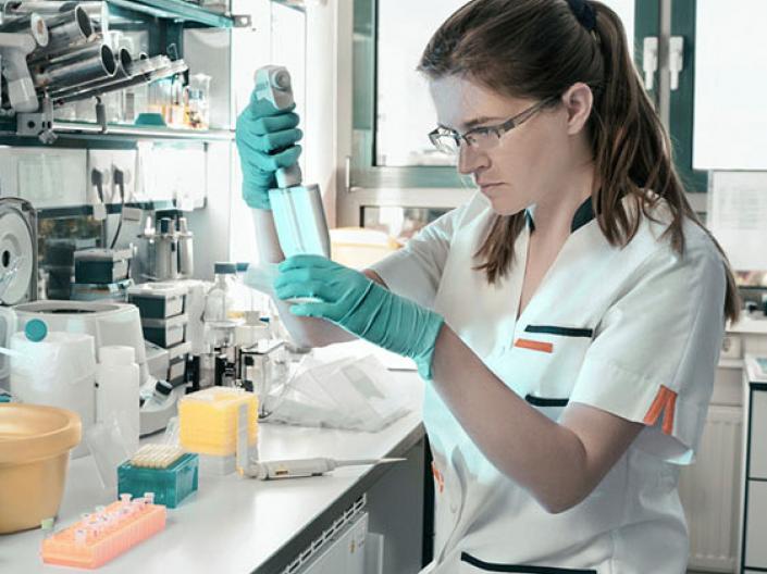 Woman in lab