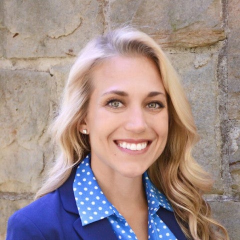 Stephanie Harris standing outside