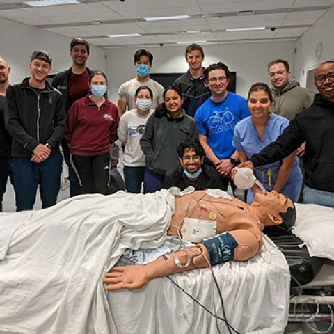Fourth year medical students and simulated patient