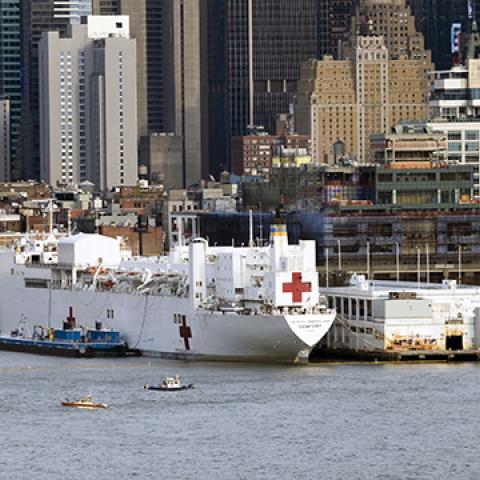 stock image of the USNS Comfort