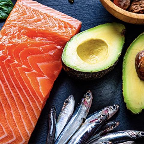 stock image of omega 3 foods