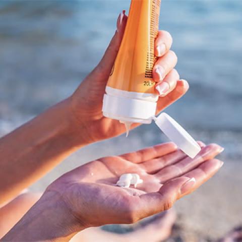 stock sunscreen
