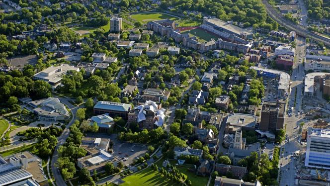 Aerial View of CWRU