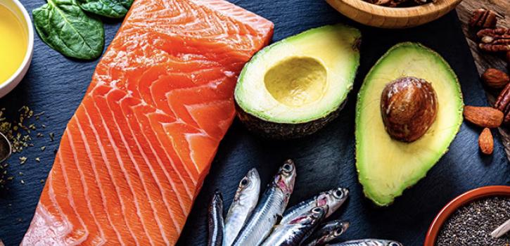stock image of omega 3 foods