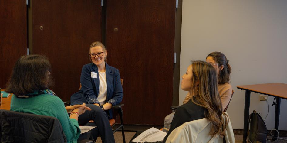 group of women in a meeting 