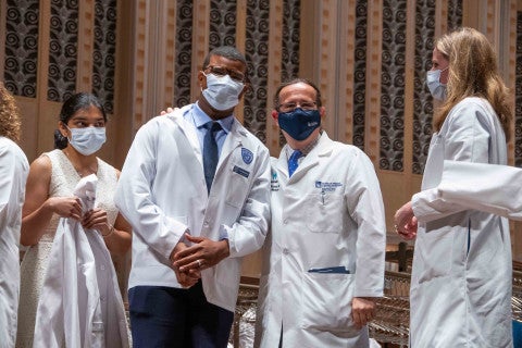 Dr. Steve Ricanati with new medical student