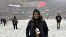 Rachel Gardenhire on Cleveland Browns field