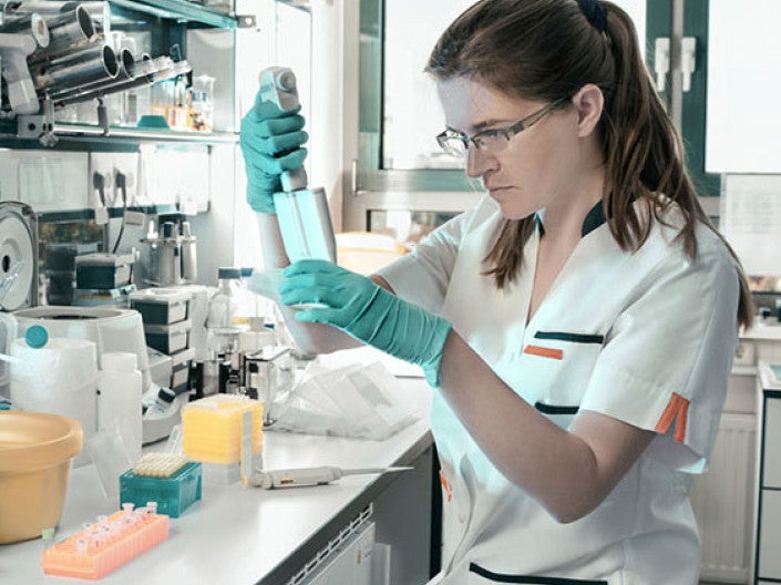 Woman in lab