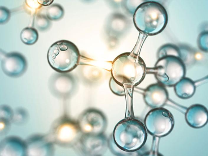 stock image molecules