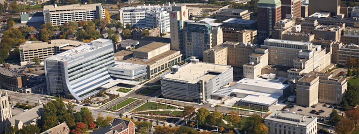 University Hospitals aerial view