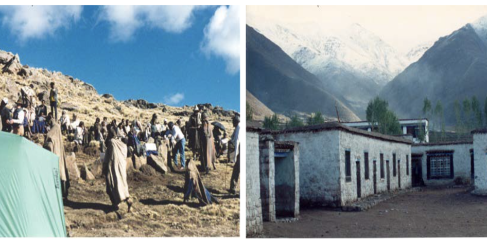 Images of high-altitude populations in Ethiopia
