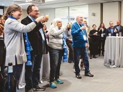 Members of the CWRU Class of 1974 raised a glass to their 50th reunion in November