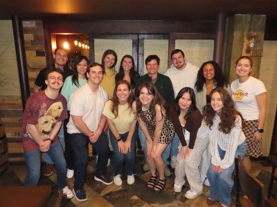 Group of students posing together