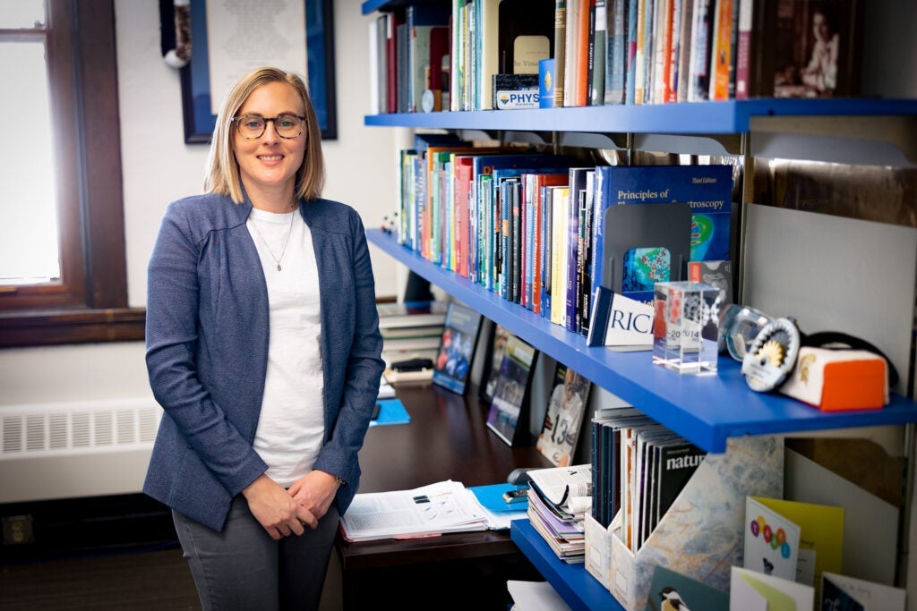 Photo of Lydia Kisley in her office