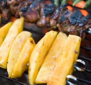 food on a grill