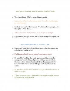 Some ground rules for discussing ethics and morals