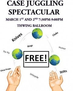 Case Juggling Club 2013 event flier