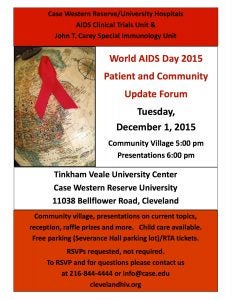 World AIDS Day Community Education Forum flyer