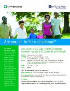 30-day Hough & Glenville Community Health Competition flyer