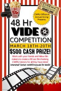 48 hour video competition flyer