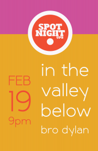 Spot Night Feb. 19 flyer