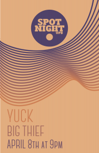 Spot Night April 8 flyer