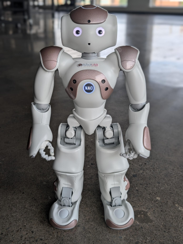 The SaPHaRI Lab’s NAO robot.