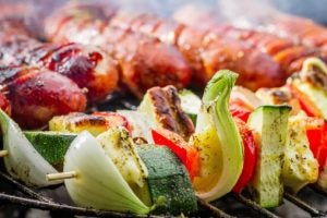 food on a grill