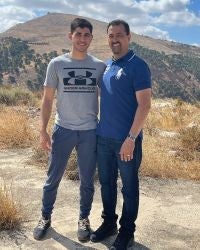 Photo of Basil Yaseen with his dad