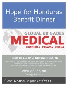 Hope for Honduras benefit flyer