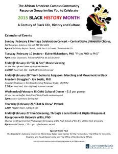 Black history month flyer