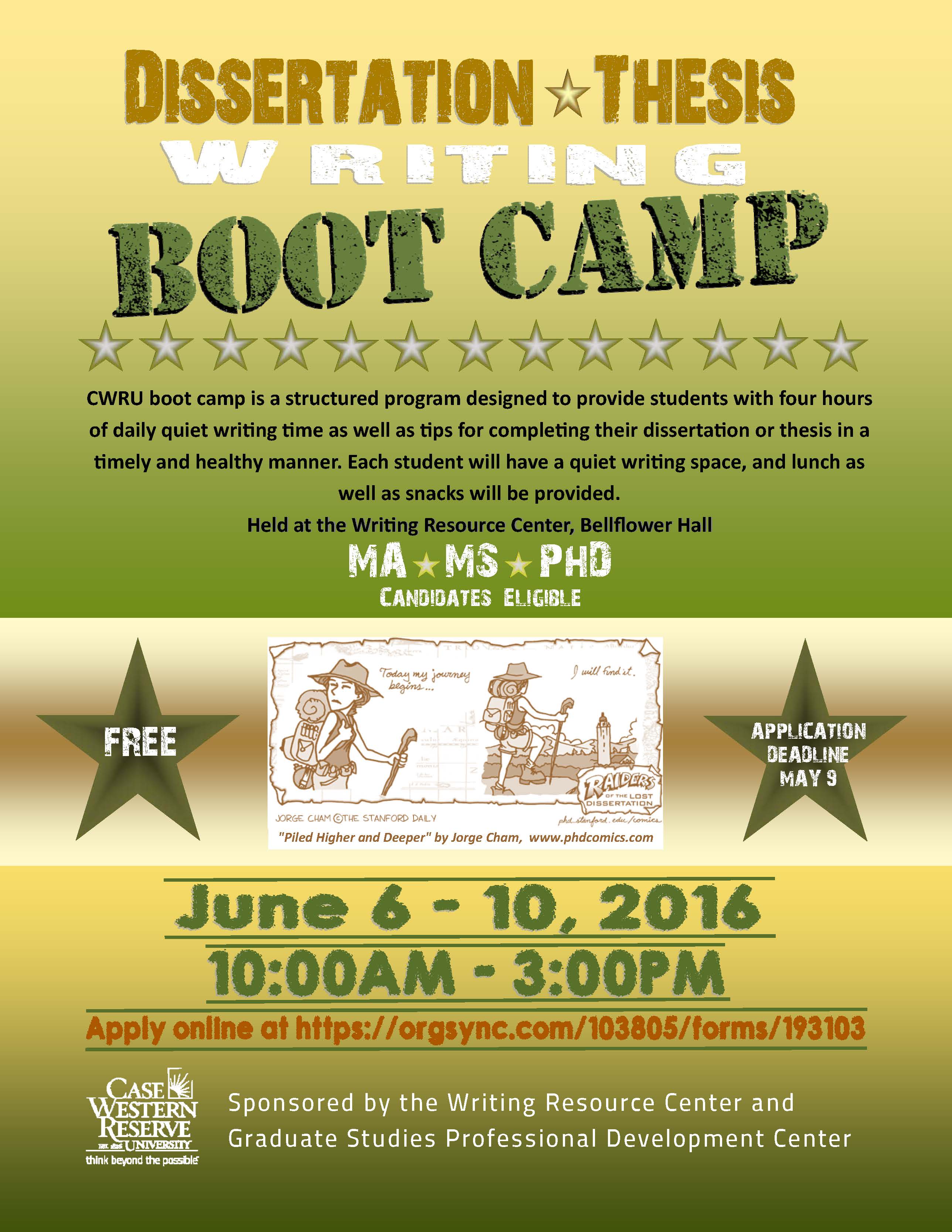 Dissertation boot camp flyer