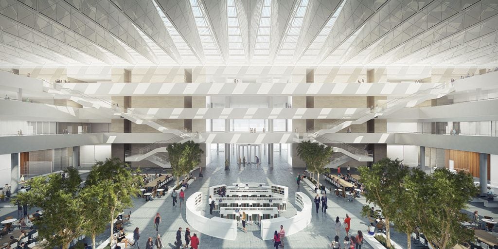 CWRU Cleveland Clinic health education campus atrium