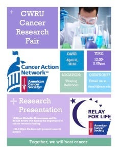 Cancer research fair flyer